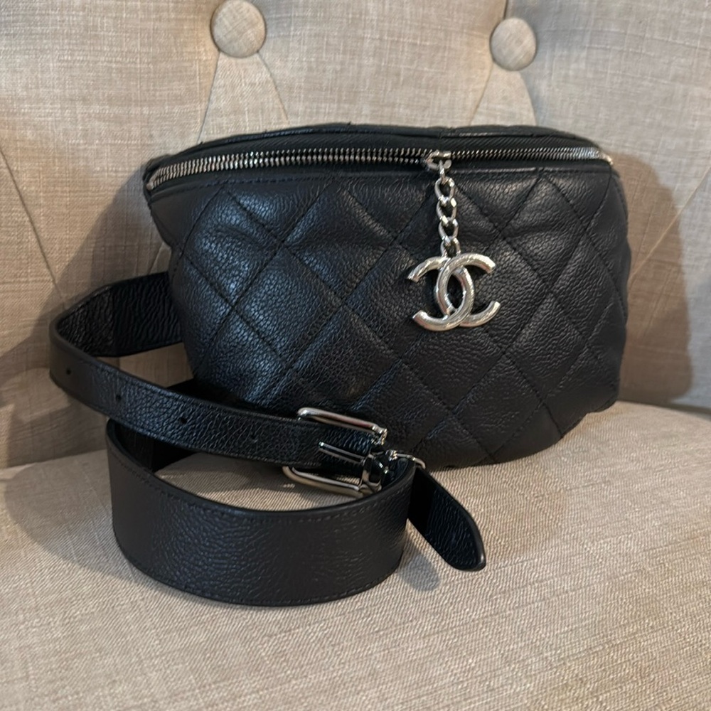 Chanel Quilted Leather Bum Bag